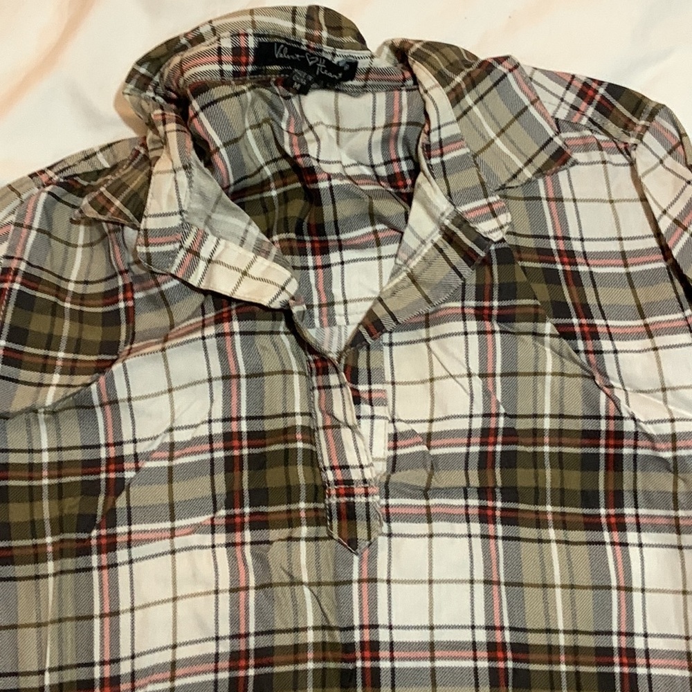 Velvet Heart Plaid Dress, Size M - Picture 4 of 4